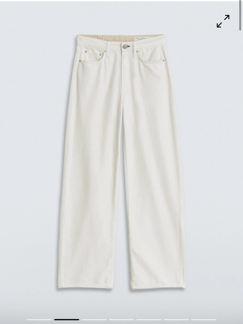 rag & bone Straight-Leg Women’s Jeans in Off-White